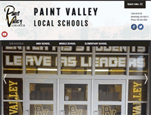 Tablet Screenshot of paintvalleylocalschools.org